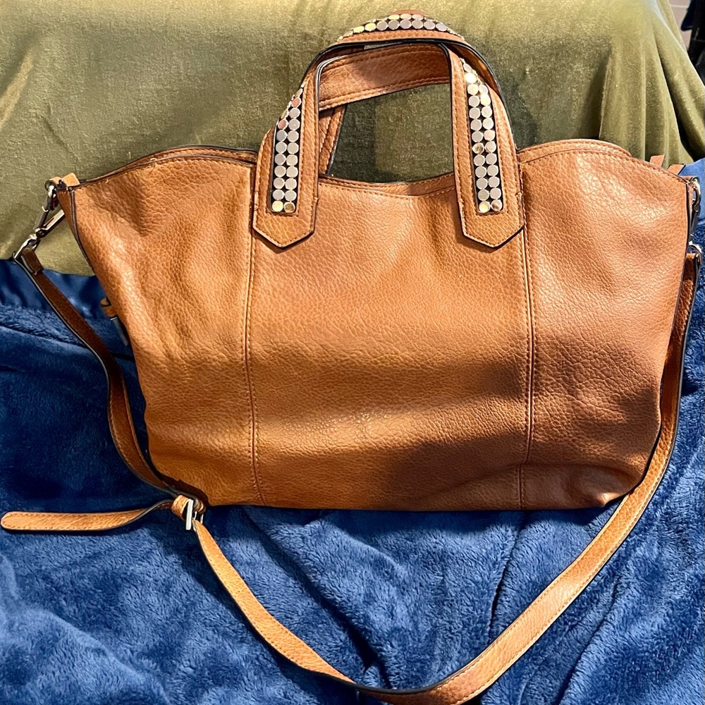 Steve Madden Faux Leather Studded Satchel